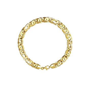imagem Pulseira masculina em Ouro 18k elo olho de boi