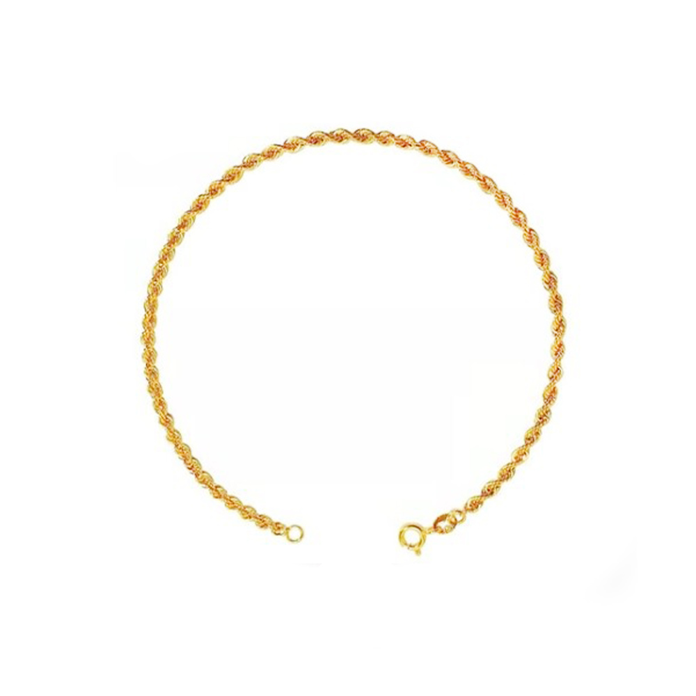 imagem Pulseira em Ouro 18k. cordão torcido