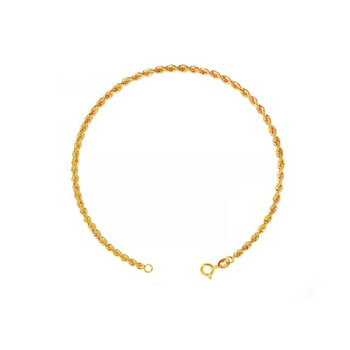 imagem Pulseira masculina em Ouro 18k cordão torcido