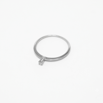 imagem Anel Thin Solitaire em Prata 925
