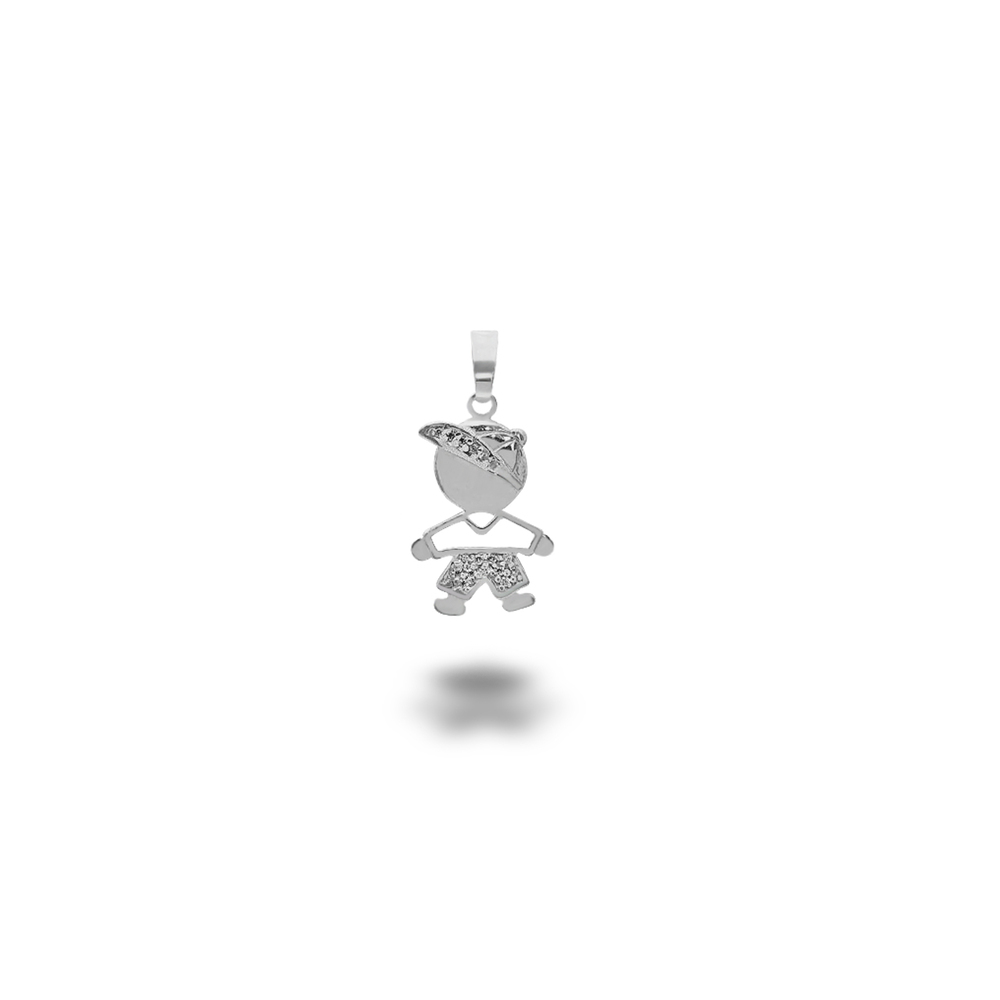 imagem Pingente Menino em Prata 925  