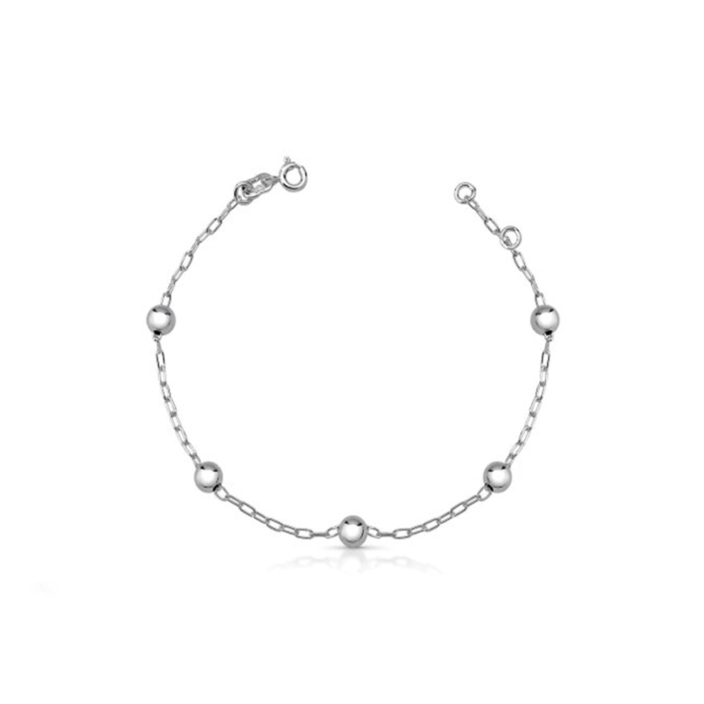 imagem Pulseira feminina em Prata 925 Bolinhas