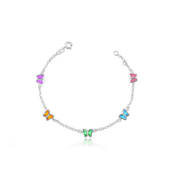 imagem Pulseira feminina em Prata 925 Butterfly