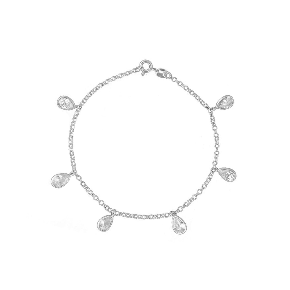 imagem Pulseira feminina em Prata 925 gotas
