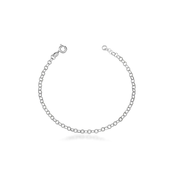 imagem Pulseira feminina em Prata 925.  Elo Português